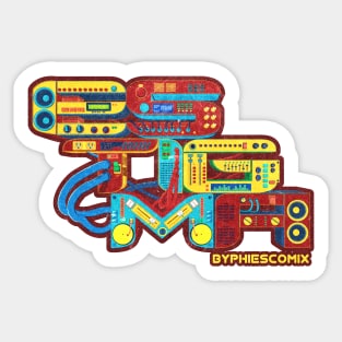 STIGMA, music, party, fun Sticker